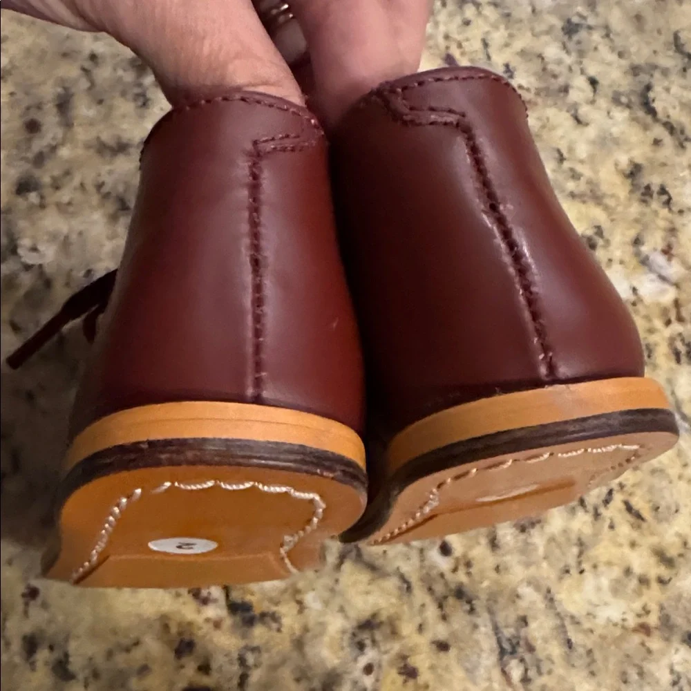 Josmo Maroon/Brown Leather Walker Footwear Size 2 - Picture 9 of 10